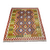 Handmade Afghan Vegetable Kilim 4' 5" x 6' 4" ft / 135 x 192 cm - No. G38880