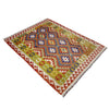 Handmade Afghan Vegetable Kilim 4' 5" x 6' 4" ft / 135 x 192 cm - No. G38880