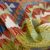 Handmade Afghan Vegetable Kilim 4' 5" x 6' 4" ft / 135 x 192 cm - No. G38880
