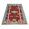 Hand Knotted Afghan Style Kilim 4' 5" x 6' 7" ft / 134 x 200 cm - No. G38881