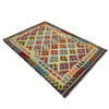 Handmade Vegetable Kelim 4' 3" x 6' 5" ft / 130 x 195 cm - No. G38882