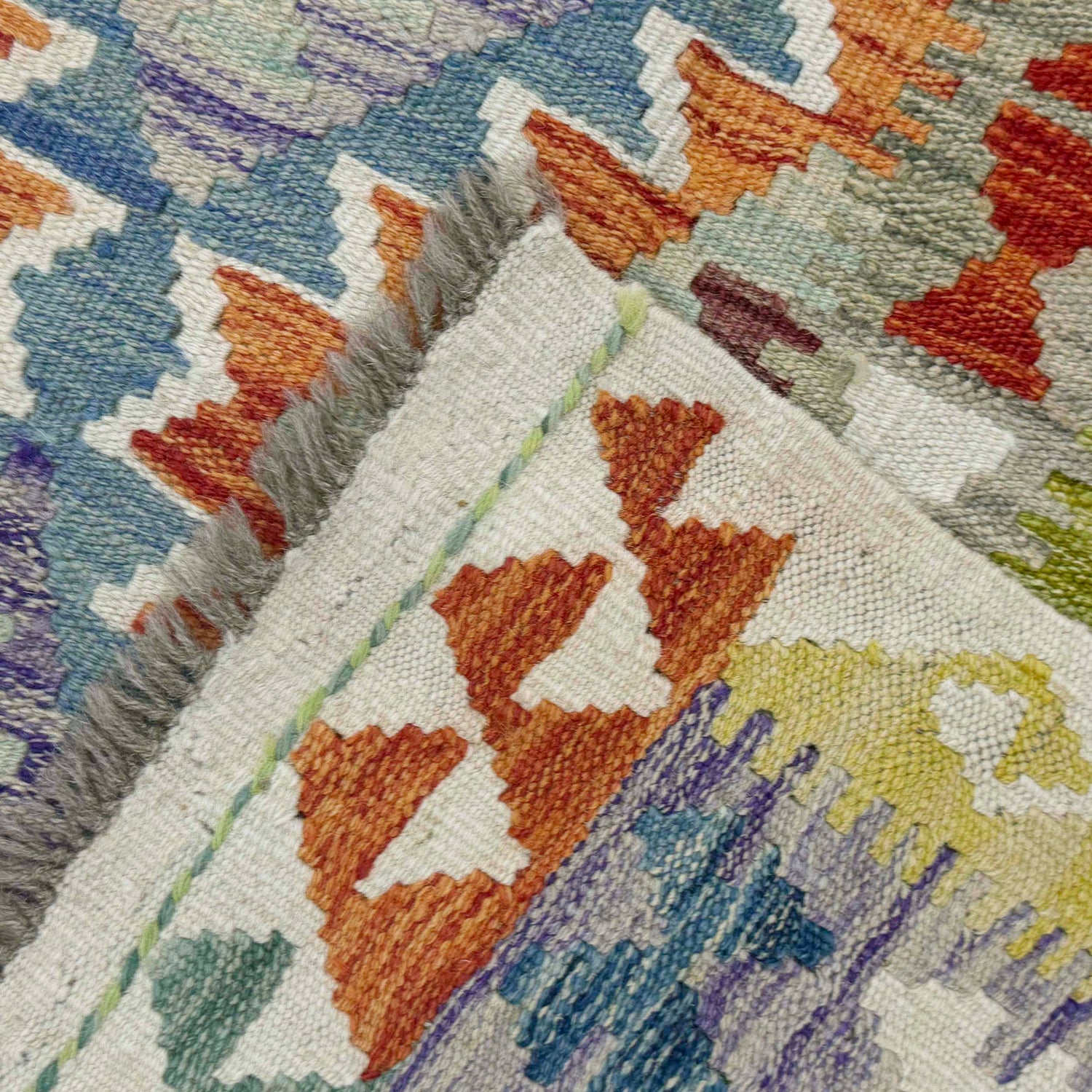Handmade Vegetable Kilim 4' 11" x 6' 5" ft / 150 x 195 cm - No. G38885