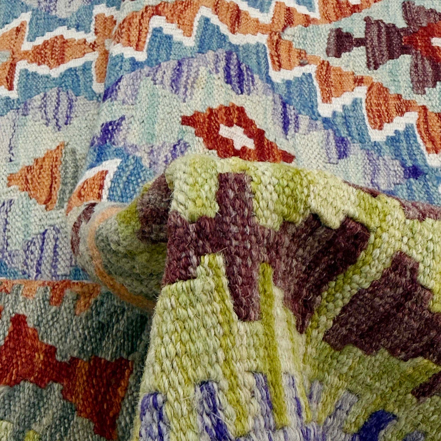 Handmade Vegetable Kilim 4' 11" x 6' 5" ft / 150 x 195 cm - No. G38885