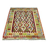 Handmade Turkish Design Wool Kilim 4' 10" x 6' 4" ft / 147 x 192 cm - No. G38887