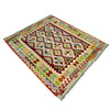 Handmade Turkish Design Wool Kilim 4' 10" x 6' 4" ft / 147 x 192 cm - No. G38887