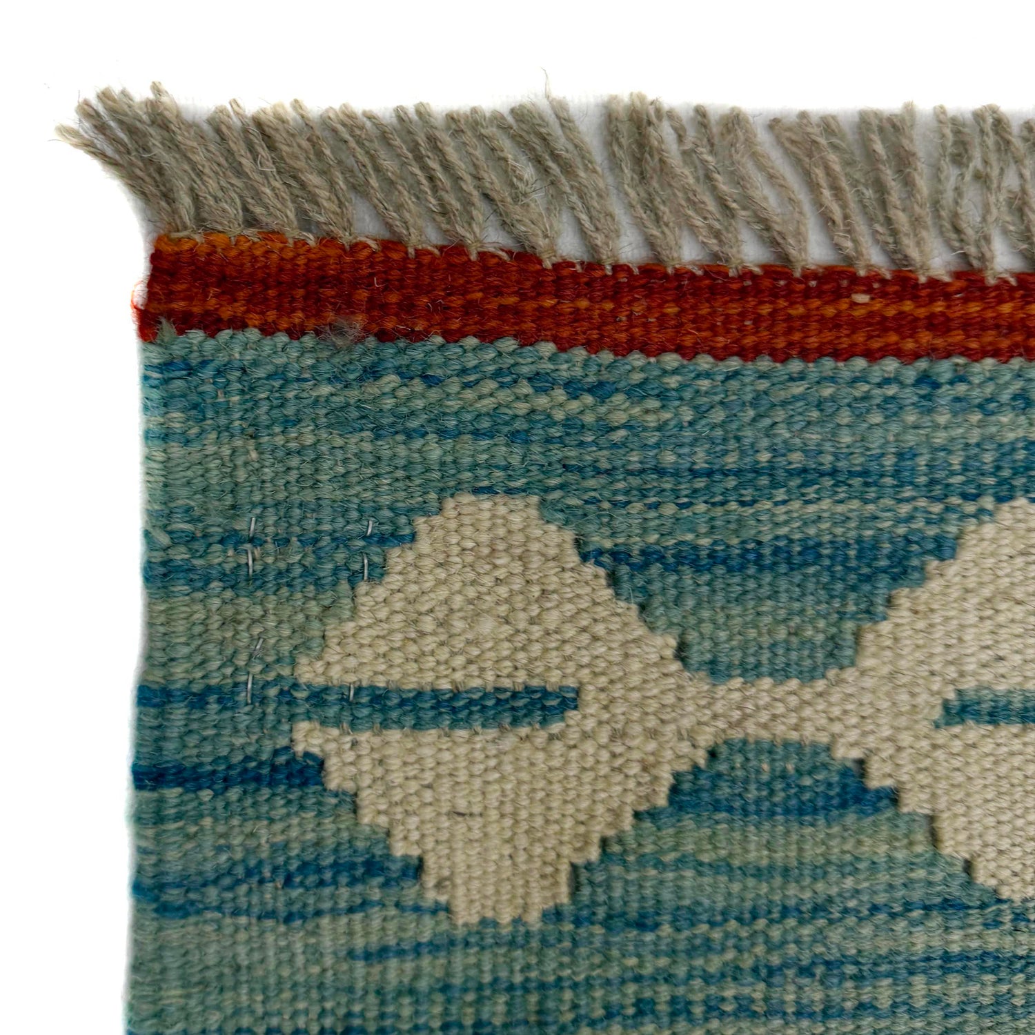 Handmade Afghan Vegetable Kilim 5' 1" x 6' 5" ft / 154 x 195 cm - No. G38888