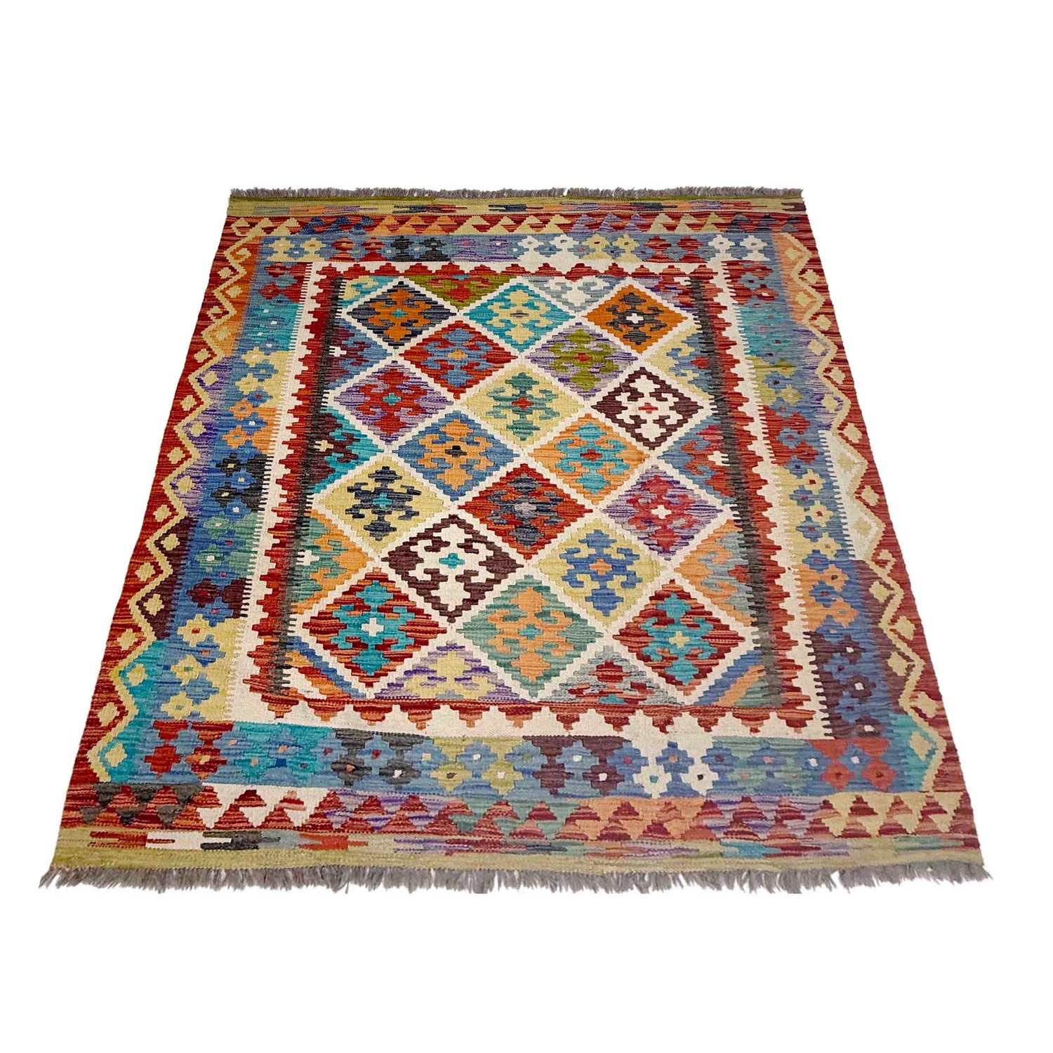 Medium Size Chobi Kilim 5' 2" x 6' 3" ft / 157 x 190 cm - No. G38891