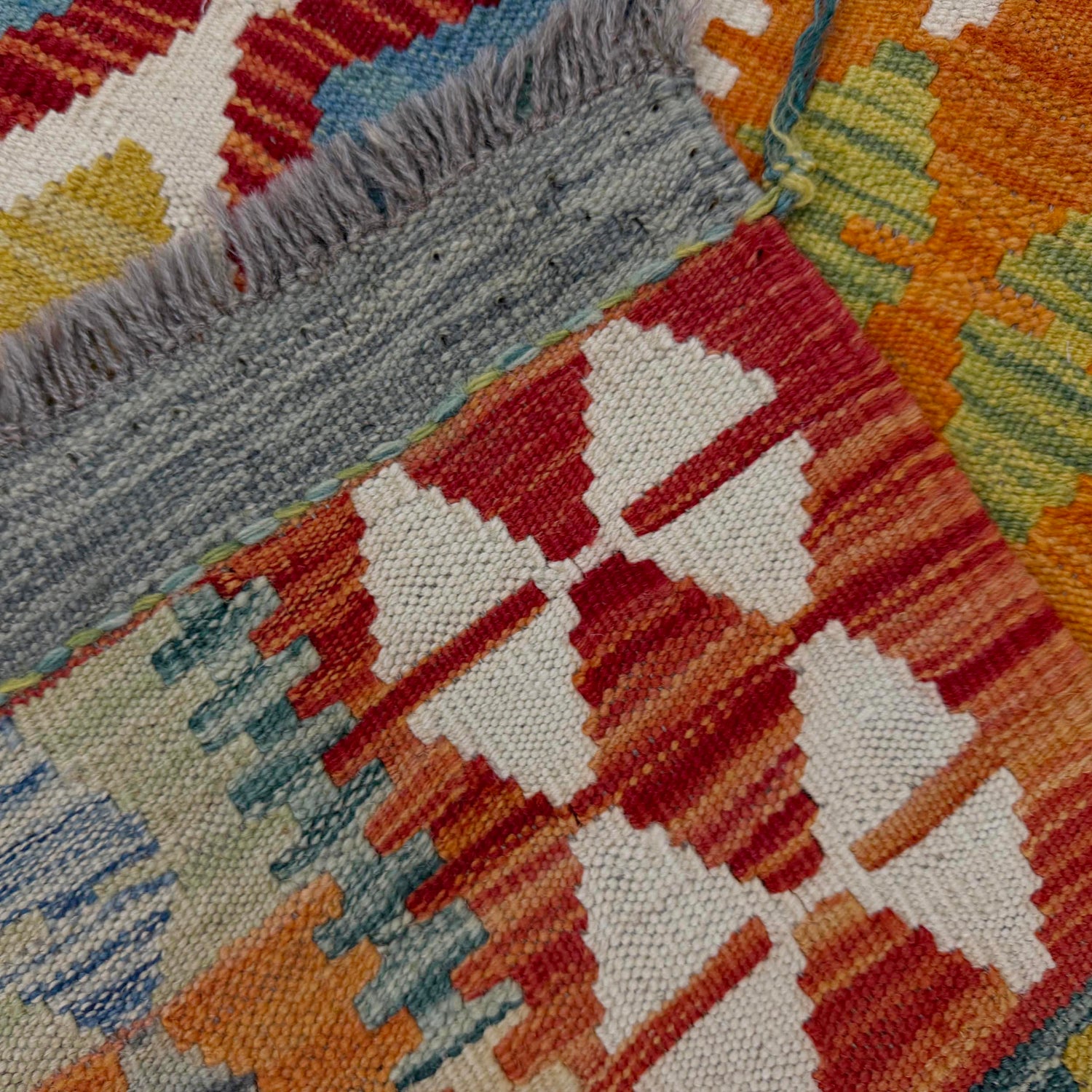 Hand Knotted Flatweave Kilim 4' 10" x 6' 8" ft / 148 x 202 cm - No. G38892