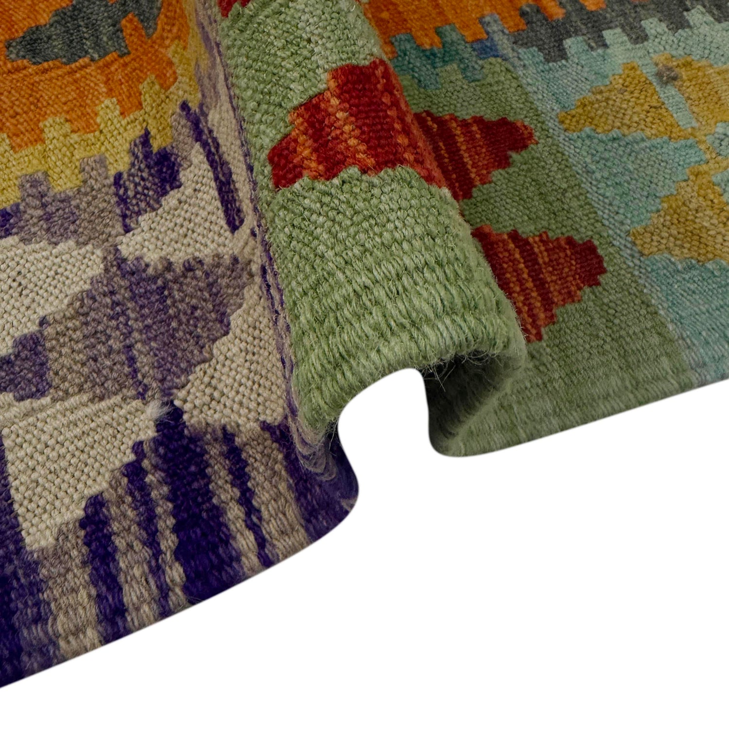 Hand Knotted Flatweave Kilim 4' 10" x 6' 8" ft / 148 x 202 cm - No. G38892