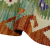 Hand Knotted Afghan Style Kilim 5' 1" x 6' 2" ft / 154 x 188 cm - No. G38894
