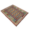 Hand Woven Wool Kelim 4' 9" x 6' 4" ft / 146 x 194 cm - No. G38895