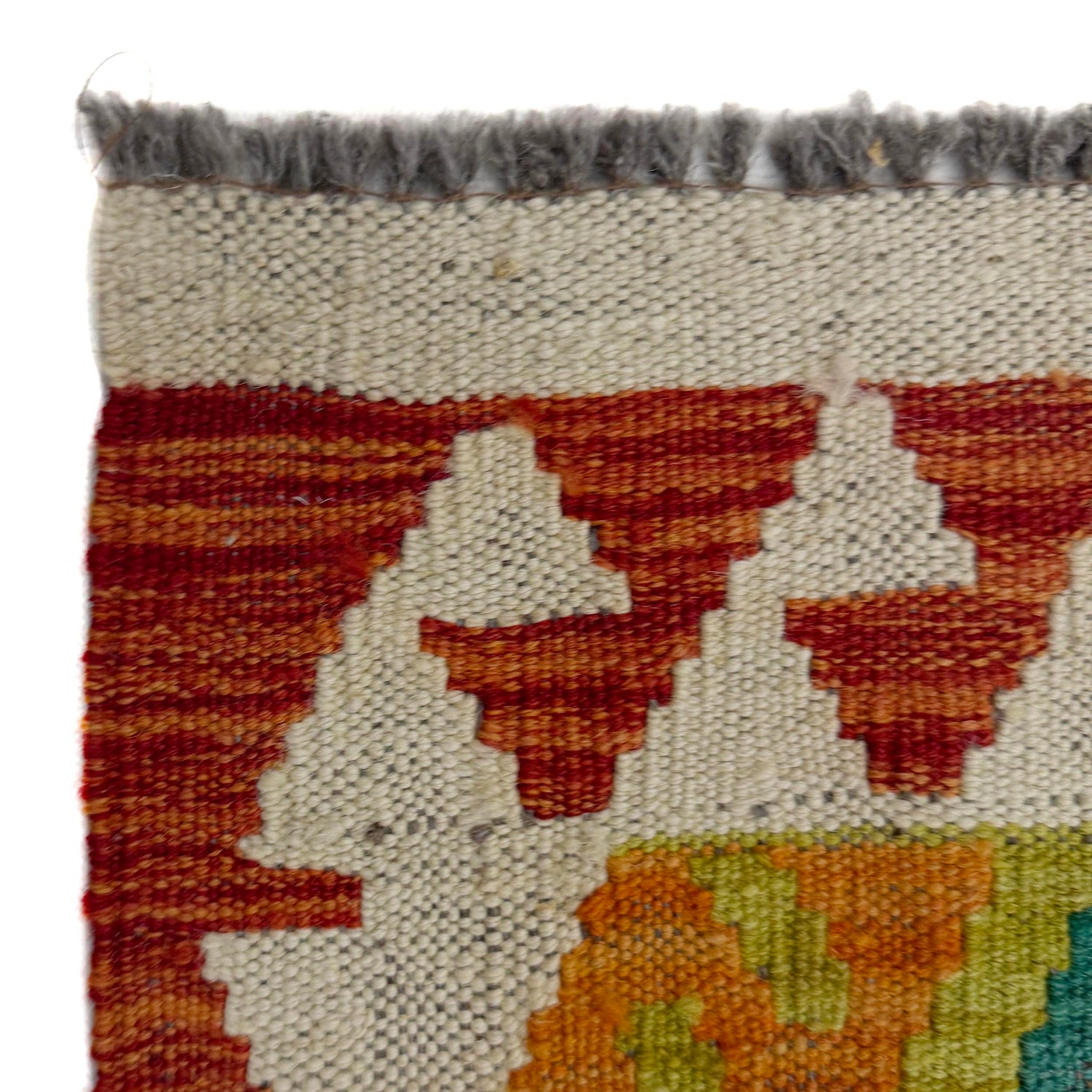 Handmade Afghan Vegetable Kilim 4' 10" x 6' 8" ft / 147 x 202 cm - No. G38897