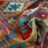 Handmade Afghan Vegetable Kilim 4' 10" x 6' 8" ft / 147 x 202 cm - No. G38897