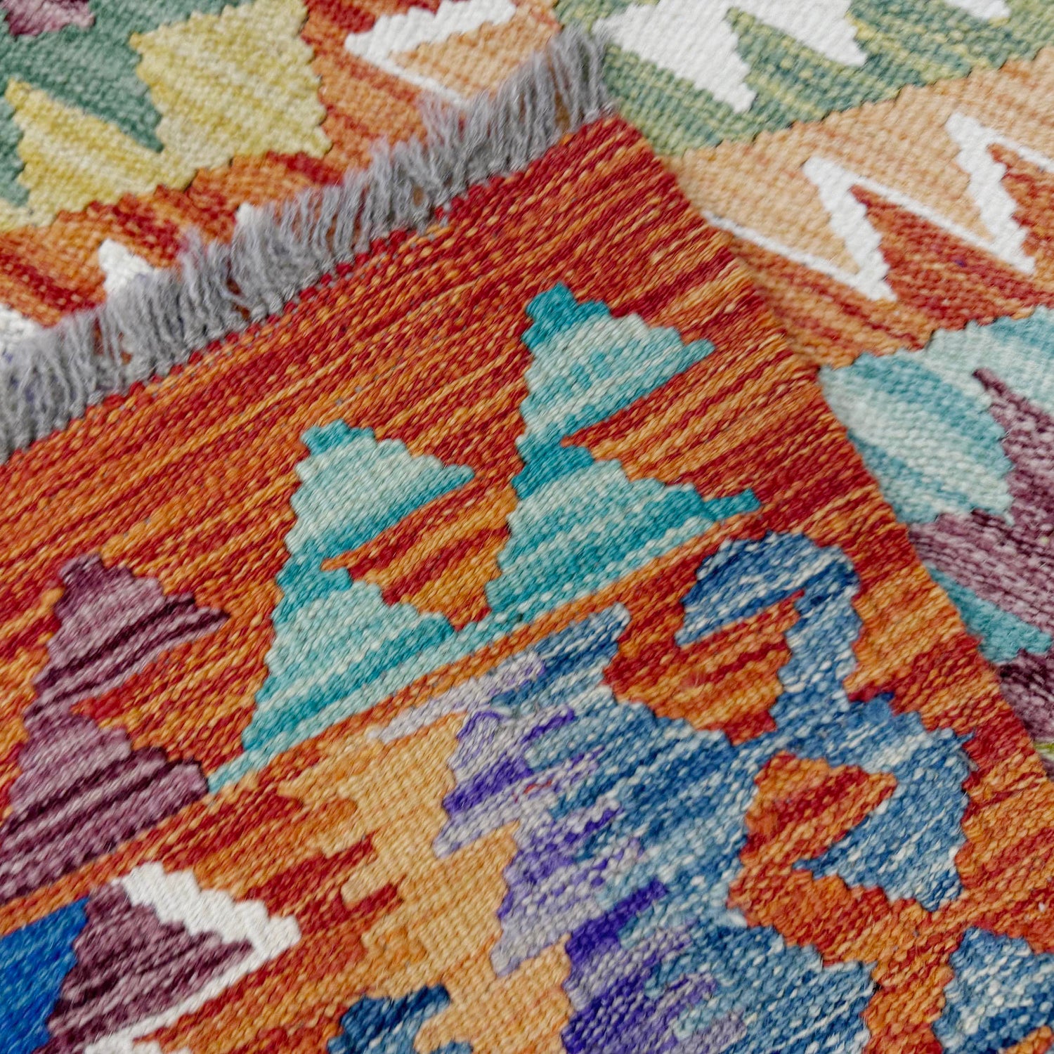 Handmade Vegetable Kilim 3' 7" x 4' 11" ft / 108 x 150 cm - No. G38899