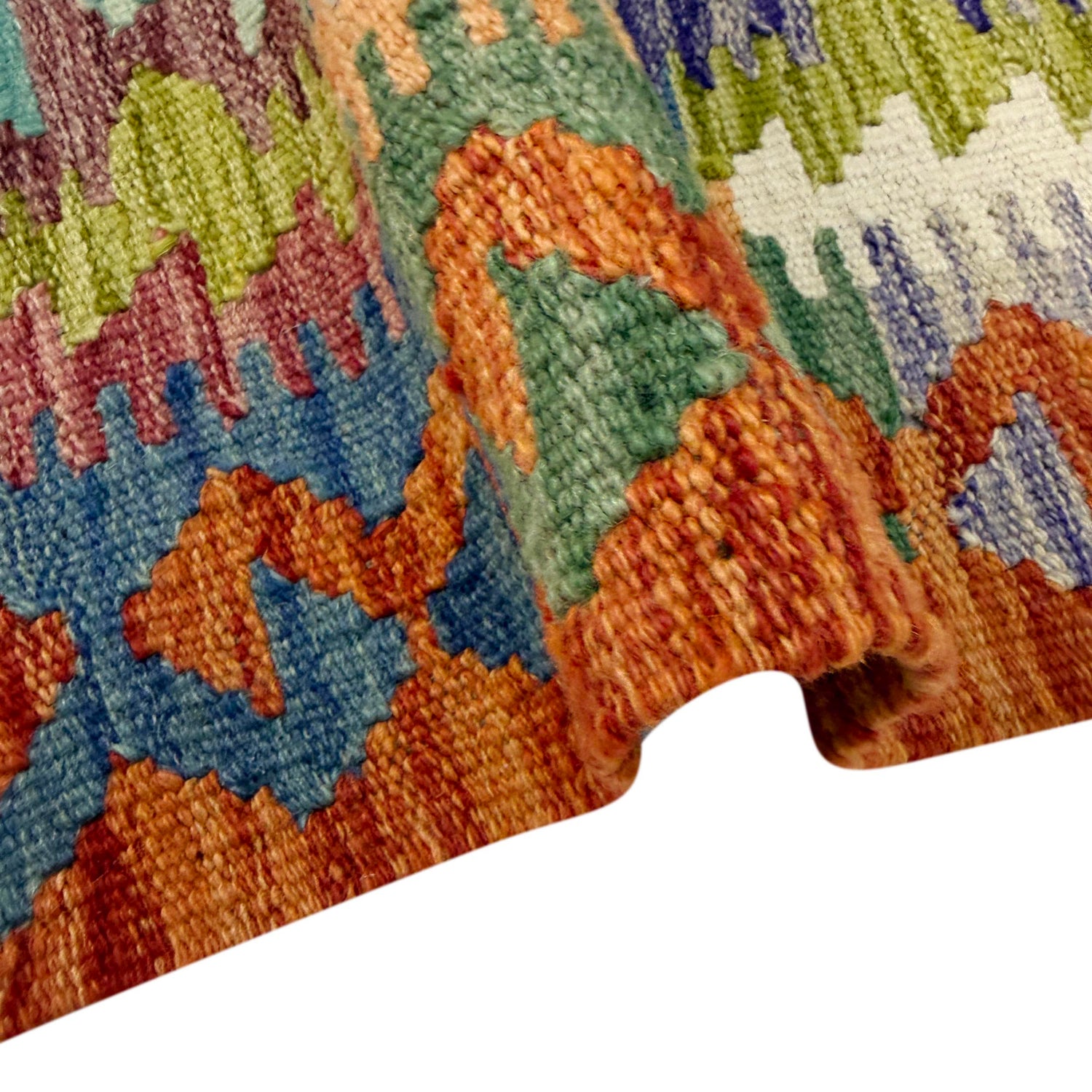 Handmade Vegetable Kilim 3' 7" x 4' 11" ft / 108 x 150 cm - No. G38899