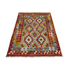 Hand Woven Wool Kelim 3' 5" x 4' 11" ft / 105 x 150 cm - No. G38900