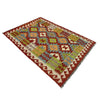 Handmade Turkish Design Wool Kilim 3' 5" x 5' 1" ft / 103 x 154 cm - No. G38902