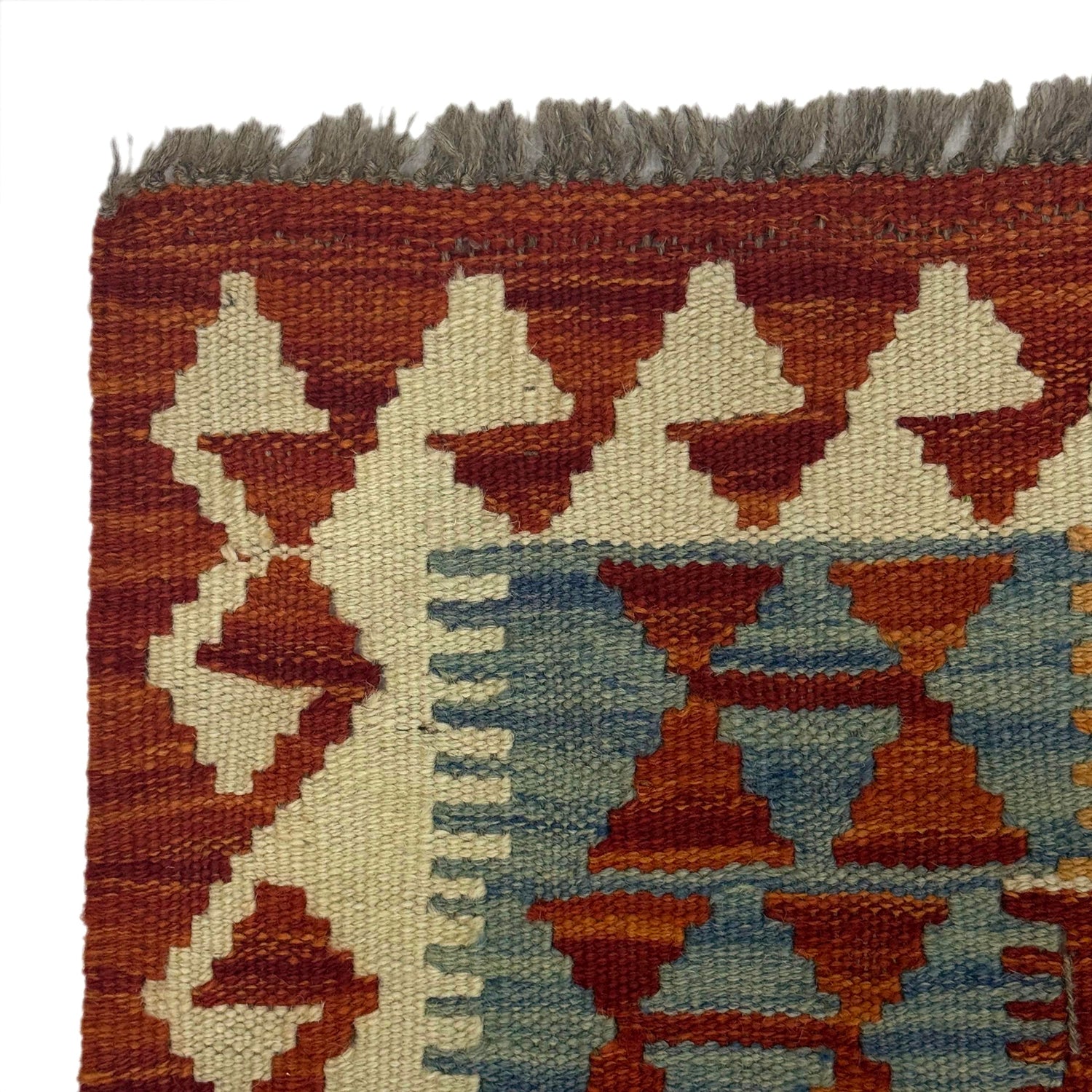 Handmade Turkish Design Wool Kilim 3' 5" x 5' 1" ft / 103 x 154 cm - No. G38902