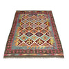 Hand Knotted Afghan Style Kilim 4' 2" x 5' 9" ft / 127 x 174 cm - No. G38903