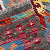 Hand Knotted Afghan Style Kilim 4' 2" x 5' 9" ft / 127 x 174 cm - No. G38903