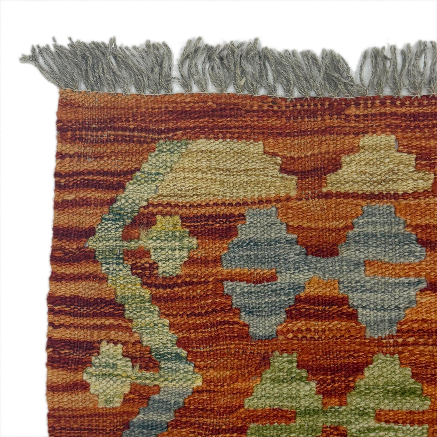 Handmade Turkish Design Wool Kilim 4' 2" x 5' 8" ft / 126 x 172 cm - No. G38904