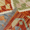Handmade Turkish Design Wool Kilim 4' 2" x 5' 8" ft / 126 x 172 cm - No. G38904