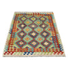 Hand Made Afghan Kilim 5' 1" x 6' 5" ft / 154 x 195 cm - No. G38906