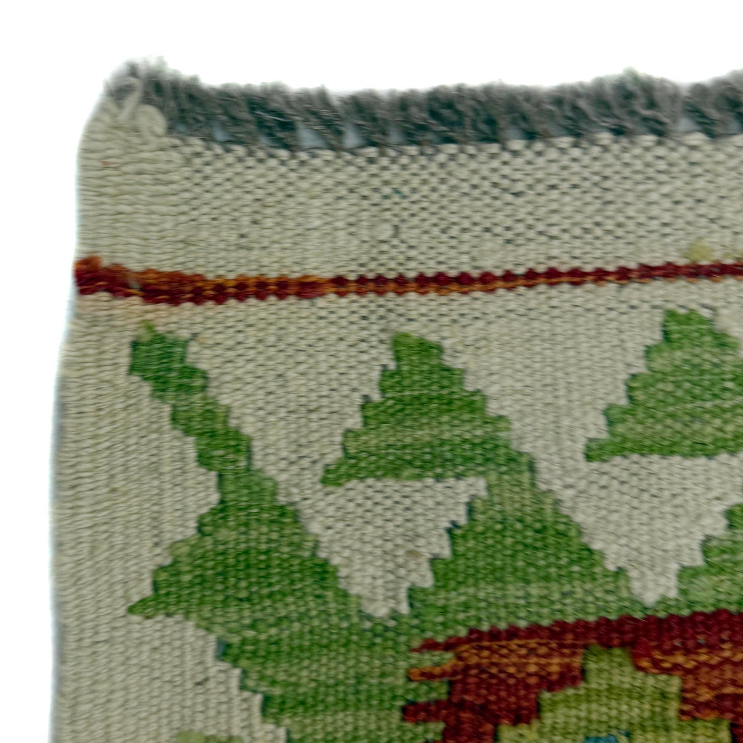 Hand Made Afghan Kilim 5' 1" x 6' 5" ft / 154 x 195 cm - No. G38906