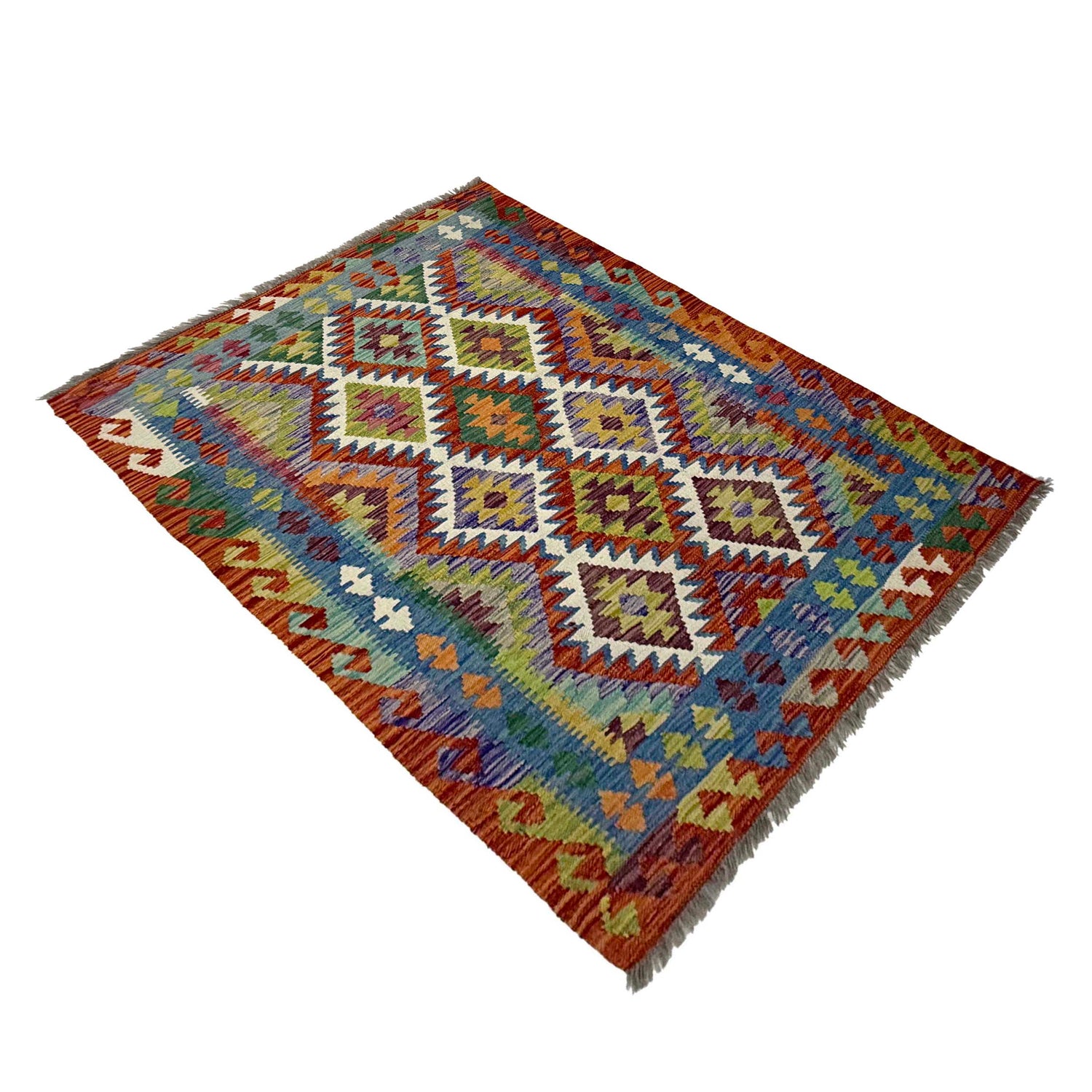 Small Size Chobi Kilim 3' 5" x 4' 11" ft / 104 x 150 cm - No. G38910