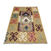 Handmade Vegetable Kelim 3' 2" x 4' 11" ft / 96 x 150 cm - No. G38911
