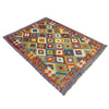 Handmade Turkish Design Wool Kilim 3' 3" x 4' 8" ft / 100 x 143 cm - No. G38913