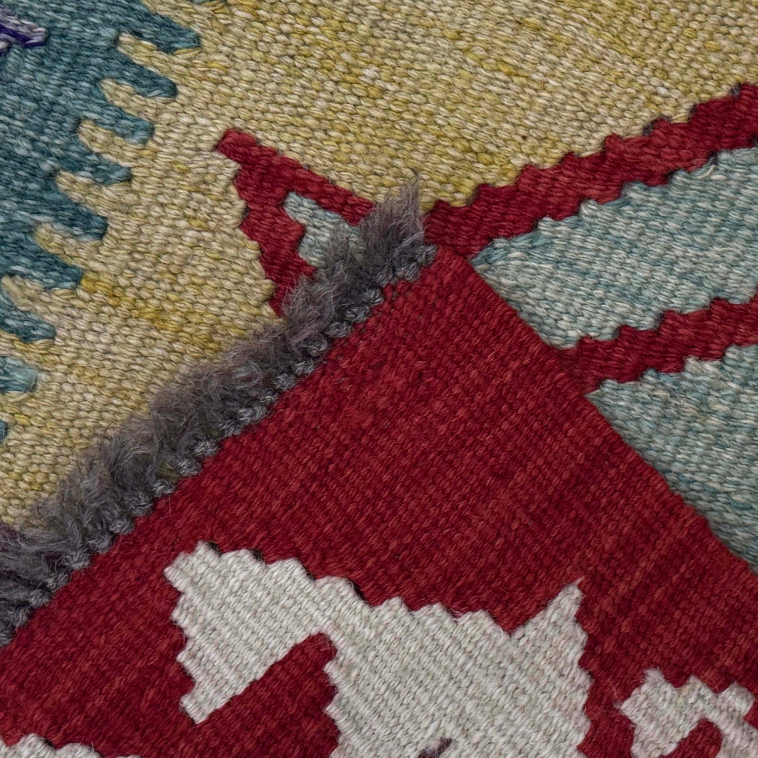 Hand Knotted Flatweave Kilim 3' 1" x 4' 11" ft / 95 x 150 cm - No. G38914