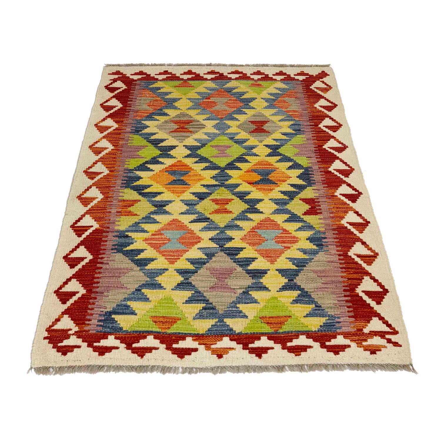 Small Size Chobi Kilim 3' 1" x 4' 11" ft / 95 x 150 cm - No. G38915