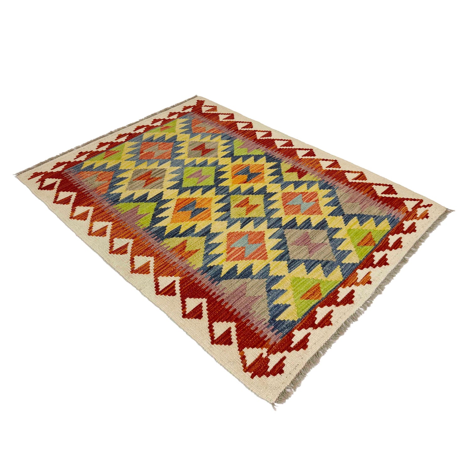 Small Size Chobi Kilim 3' 1" x 4' 11" ft / 95 x 150 cm - No. G38915