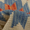 Handmade Afghan Vegetable Kilim 3' 3" x 4' 10" ft / 100 x 147 cm - No. G38916