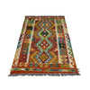 Hand Made Afghan Kilim 3' 3" x 5' 0" ft / 99 x 153 cm - No. G38917