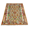 Hand Knotted Afghan Style Kilim 3' 6" x 4' 10" ft / 107 x 147 cm - No. G38921