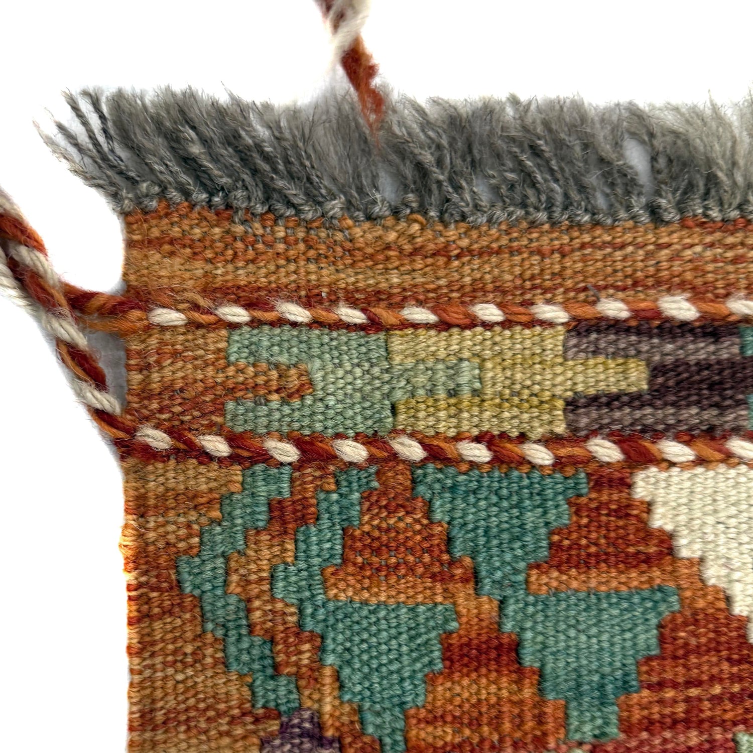 Hand Knotted Afghan Style Kilim 3' 6" x 4' 10" ft / 107 x 147 cm - No. G38921