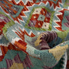 Hand Knotted Afghan Style Kilim 3' 6" x 4' 10" ft / 107 x 147 cm - No. G38921