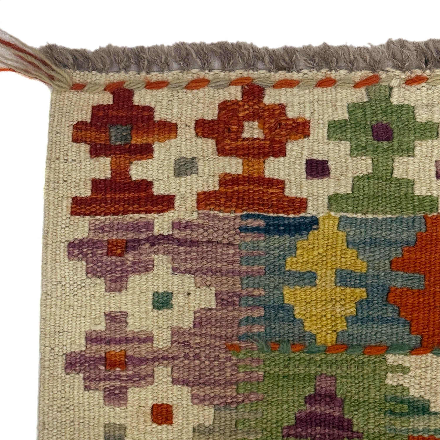 Handmade Vegetable Kelim 3' 5" x 5' 2" ft / 104 x 158 cm - No. G38923