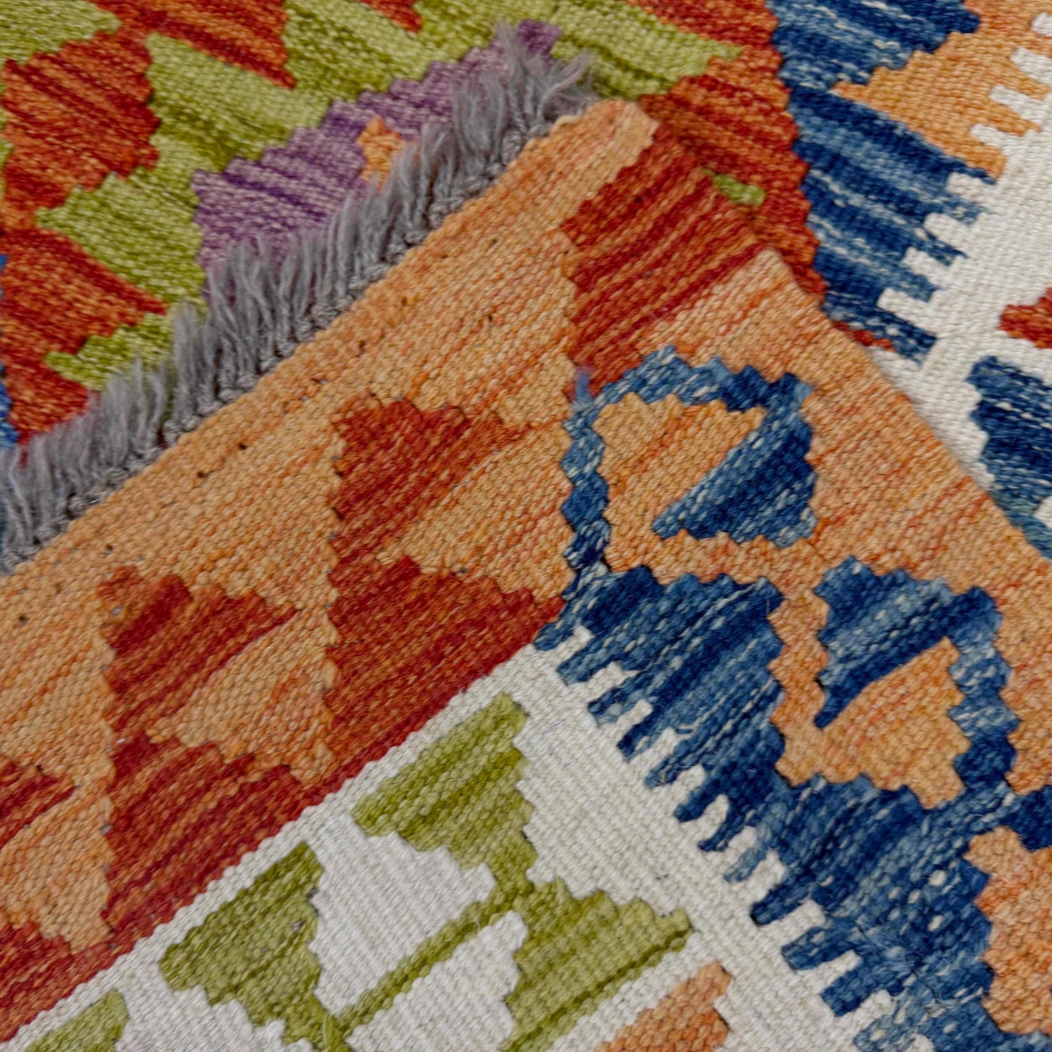 Hand Knotted Flatweave Kilim 3' 5" x 5' 3" ft / 104 x 159 cm - No. G38924