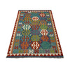 Hand Knotted Afghan Style Kilim 3' 6" x 5' 3" ft / 107 x 160 cm - No. G38925