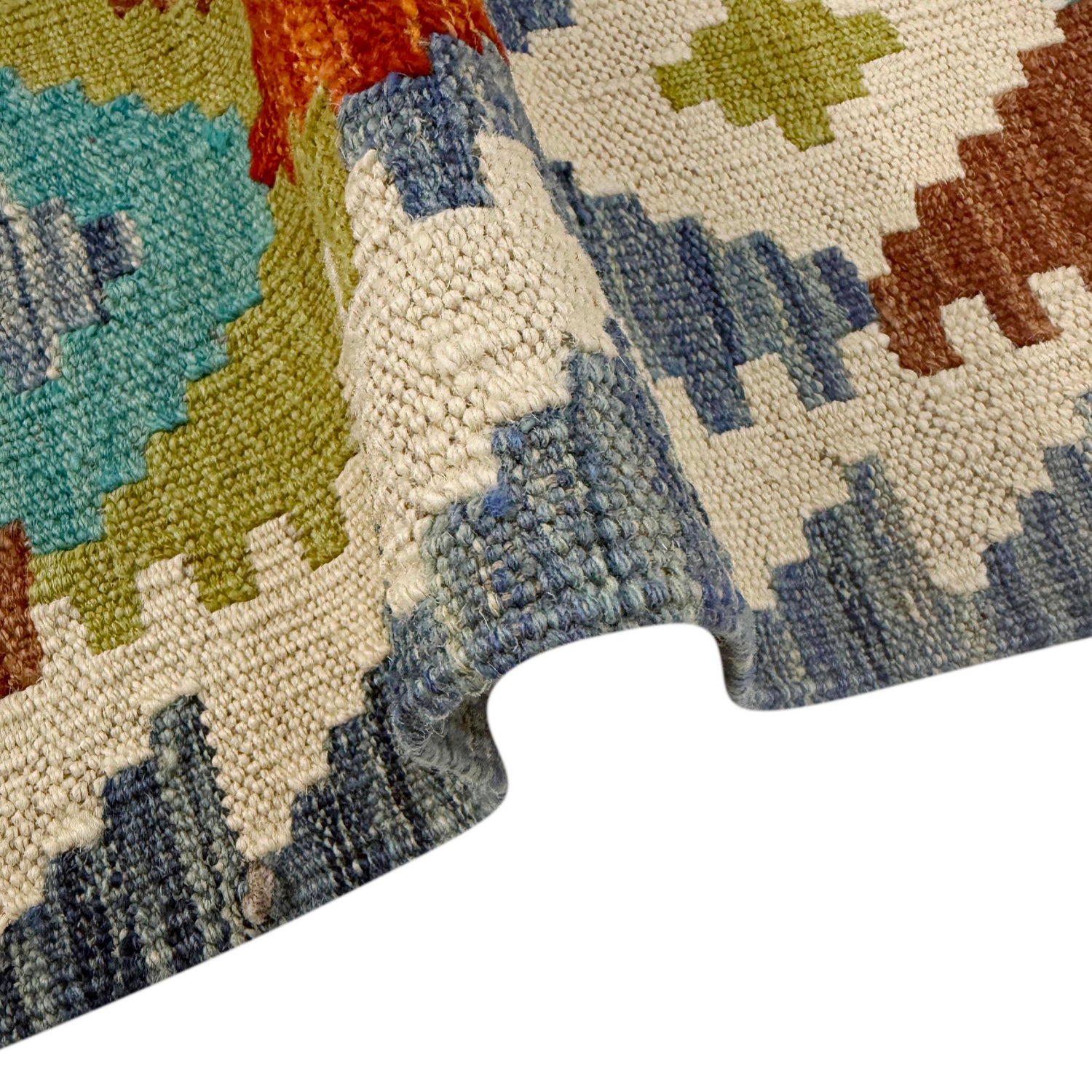 Handmade Vegetable Kilim 4' 11" x 6' 6" ft / 150 x 197 cm - No. G38930