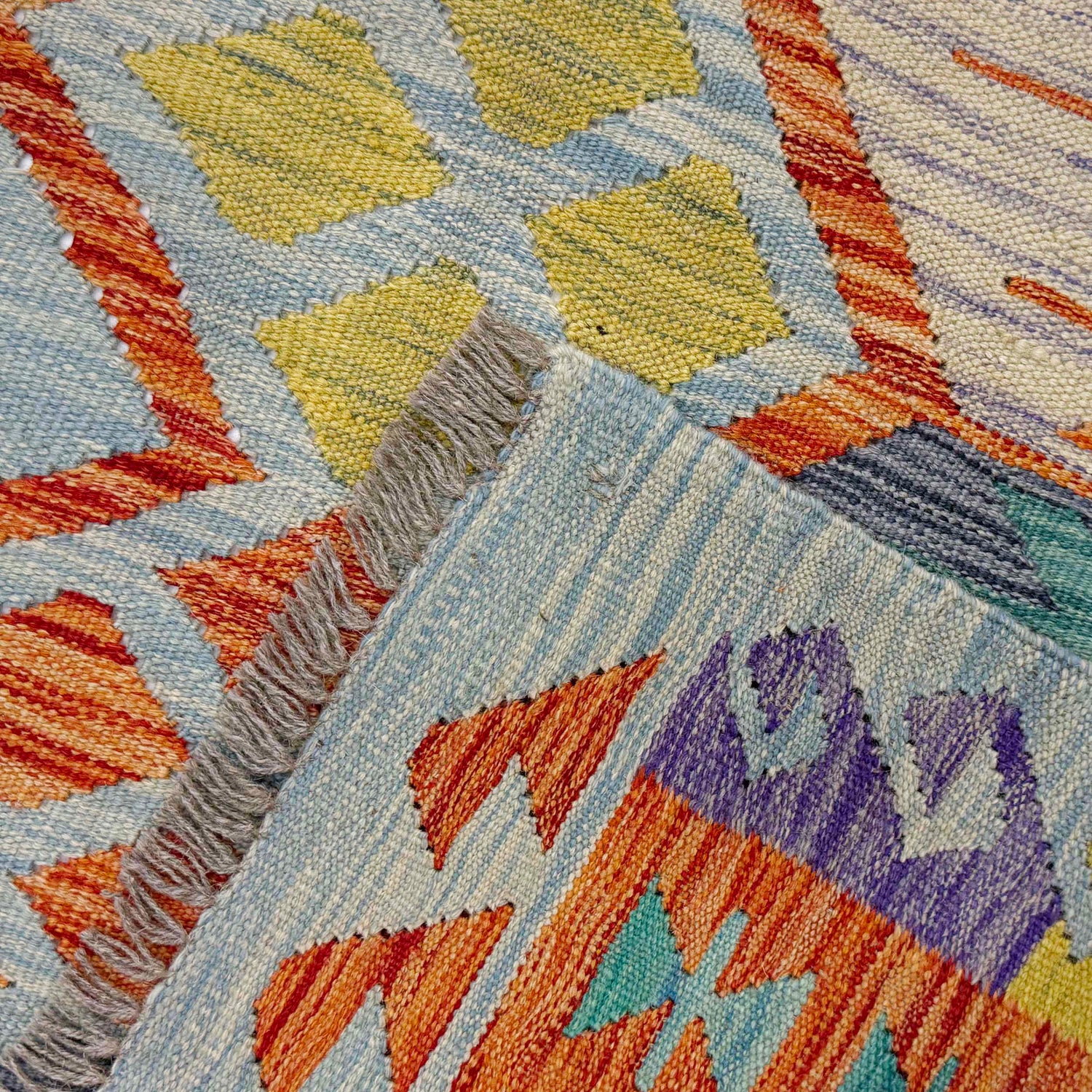Hand Knotted Flatweave Kilim 5' 11" x 8' 2" ft / 180 x 248 cm - No. G38931