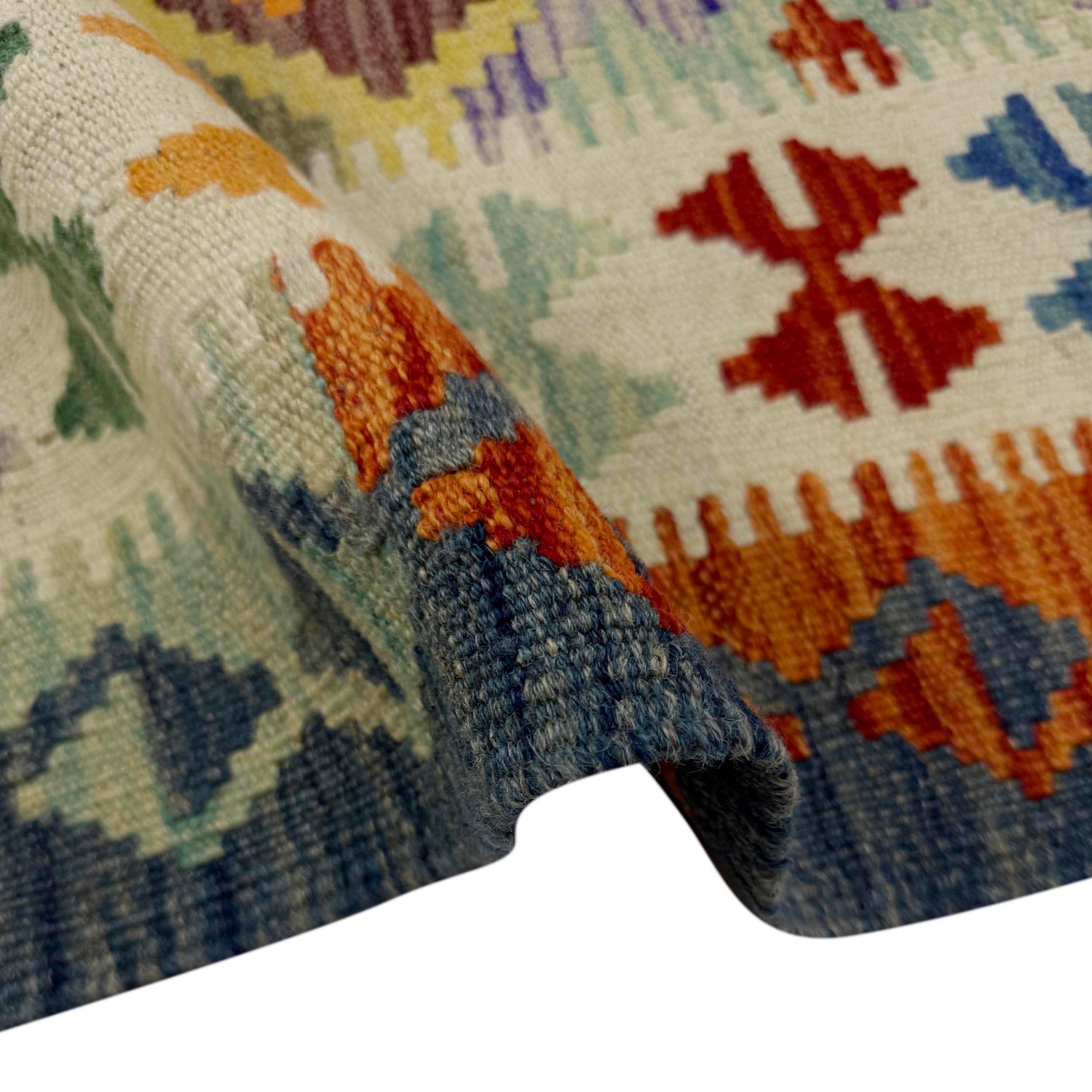 Handmade Vegetable Kelim 4' 10" x 6' 6" ft / 147 x 197 cm - No. G38933