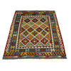 Hand Knotted Afghan Style Kilim 5' 1" x 6' 0" ft / 154 x 183 cm - No. G38934