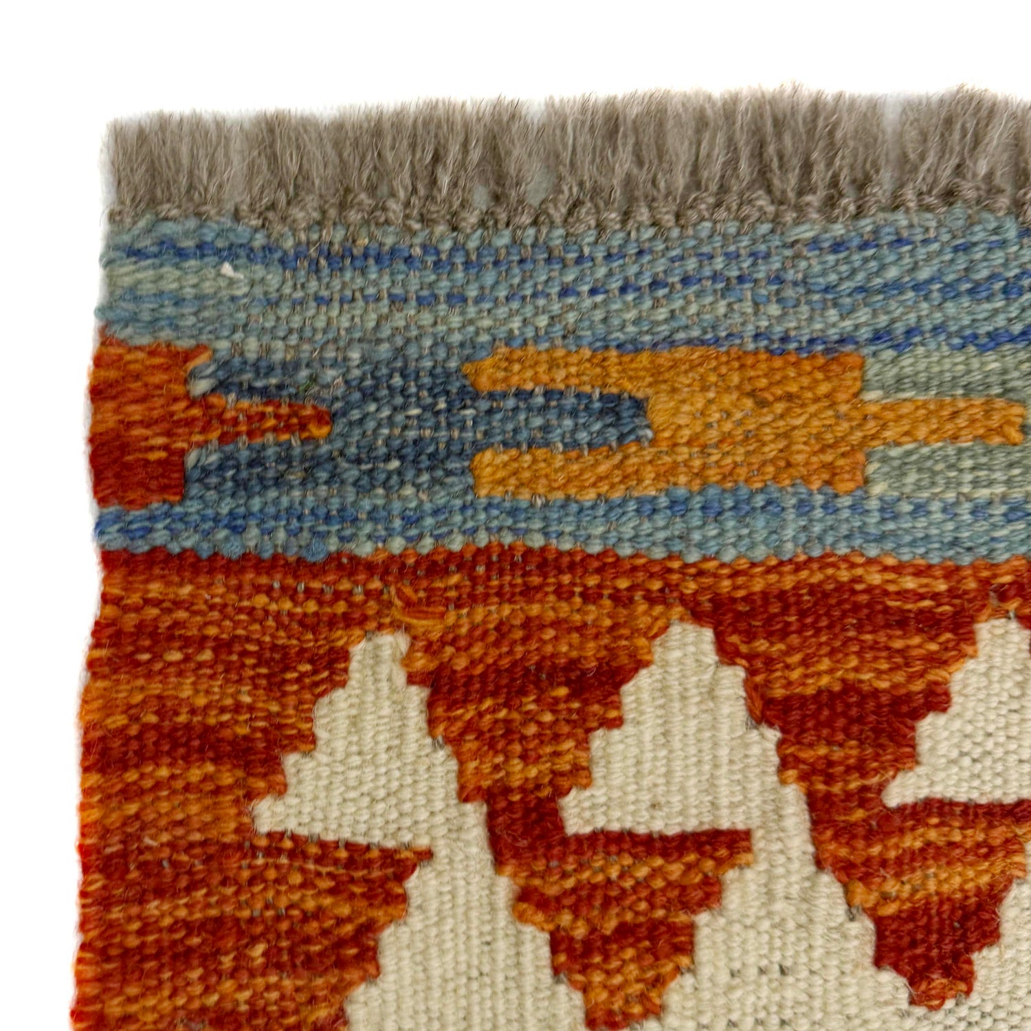 Hand Knotted Afghan Style Kilim 5' 1" x 6' 0" ft / 154 x 183 cm - No. G38934