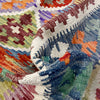Hand Knotted Afghan Style Kilim 5' 1" x 6' 0" ft / 154 x 183 cm - No. G38934