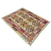 Hand Woven Wool Kelim 5' 0" x 6' 5" ft / 153 x 196 cm - No. G38935