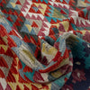 Hand Made Afghan Kilim 6' 0" x 8' 0" ft / 183 x 244 cm - No. G38936